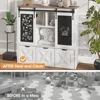 Toy Storage Organizer with Sliding Blackboard,Kids Bookshelf with3 Movable Drawers,Multifunctional Storage Cabinet Toy Chest 6
