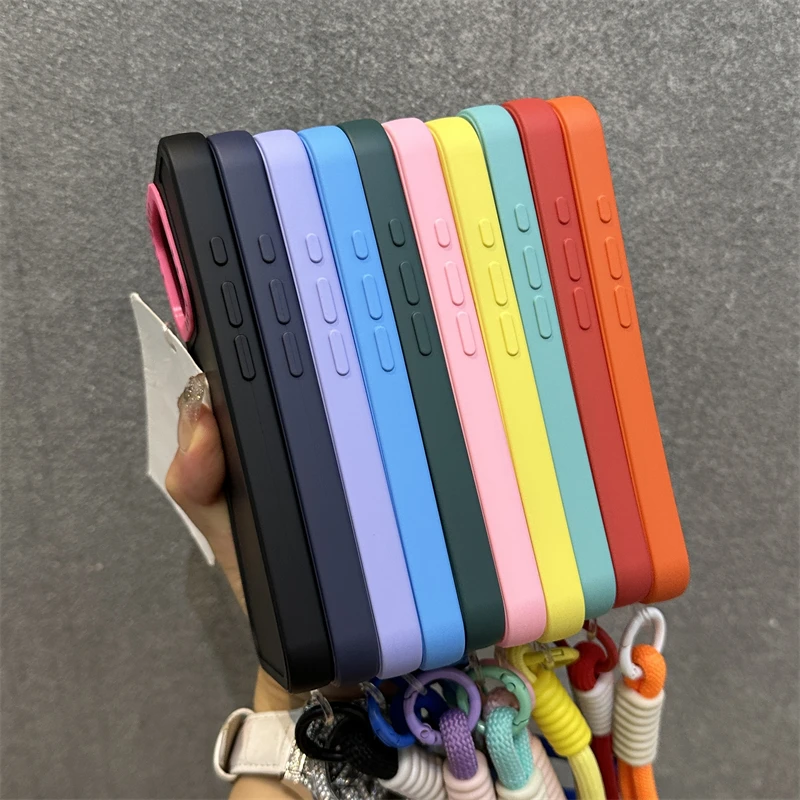 Stylish Wrist Strap Bracelet Phone Case with Colorful Lens Bumper Cover