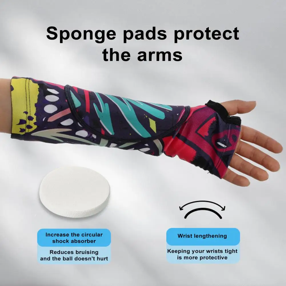 

Volleyball Hand Protector Soft Breathable Volleyball Arm Sleeves with Thumb Hole for Sweat Absorption Hand for Enhanced