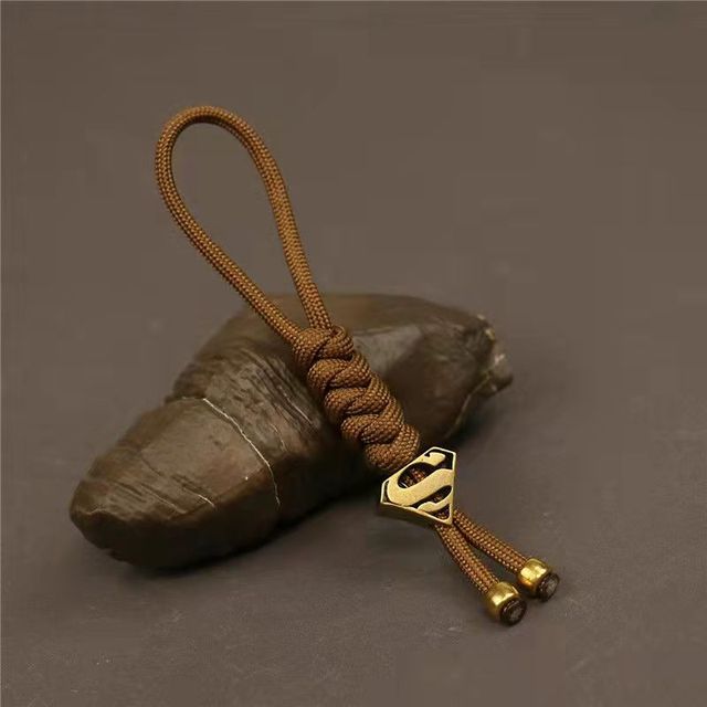 Movie Keychain Car Super Hero Man Pendant Keychain Braided Rope Paracord Buddy Bag Hanging Backpack Doll Toy