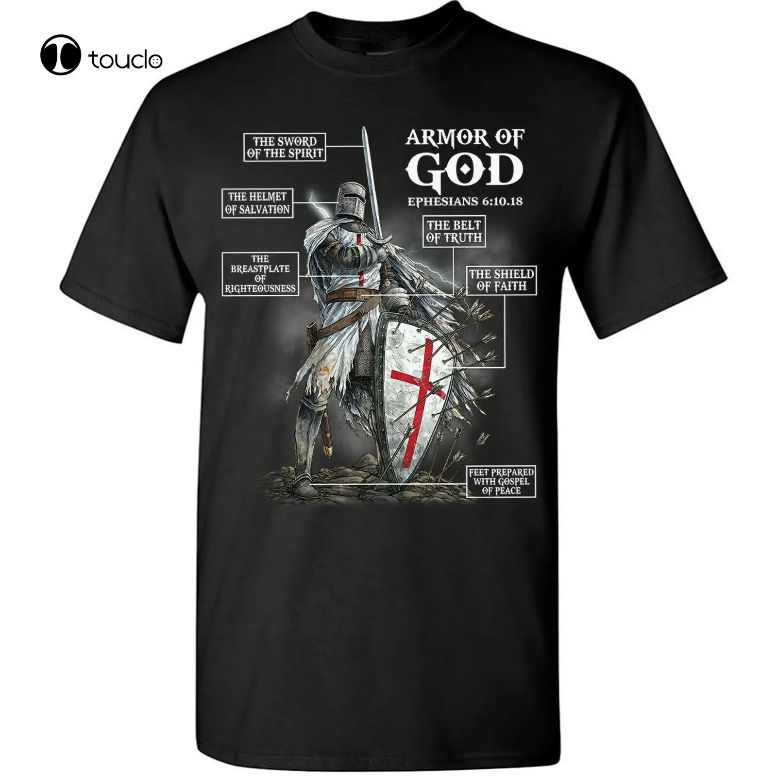 

Funny Anatomy Knight Templar T-Shirt For Men Warrior Of God Christian Tee Gifts Tee Shirt unisex