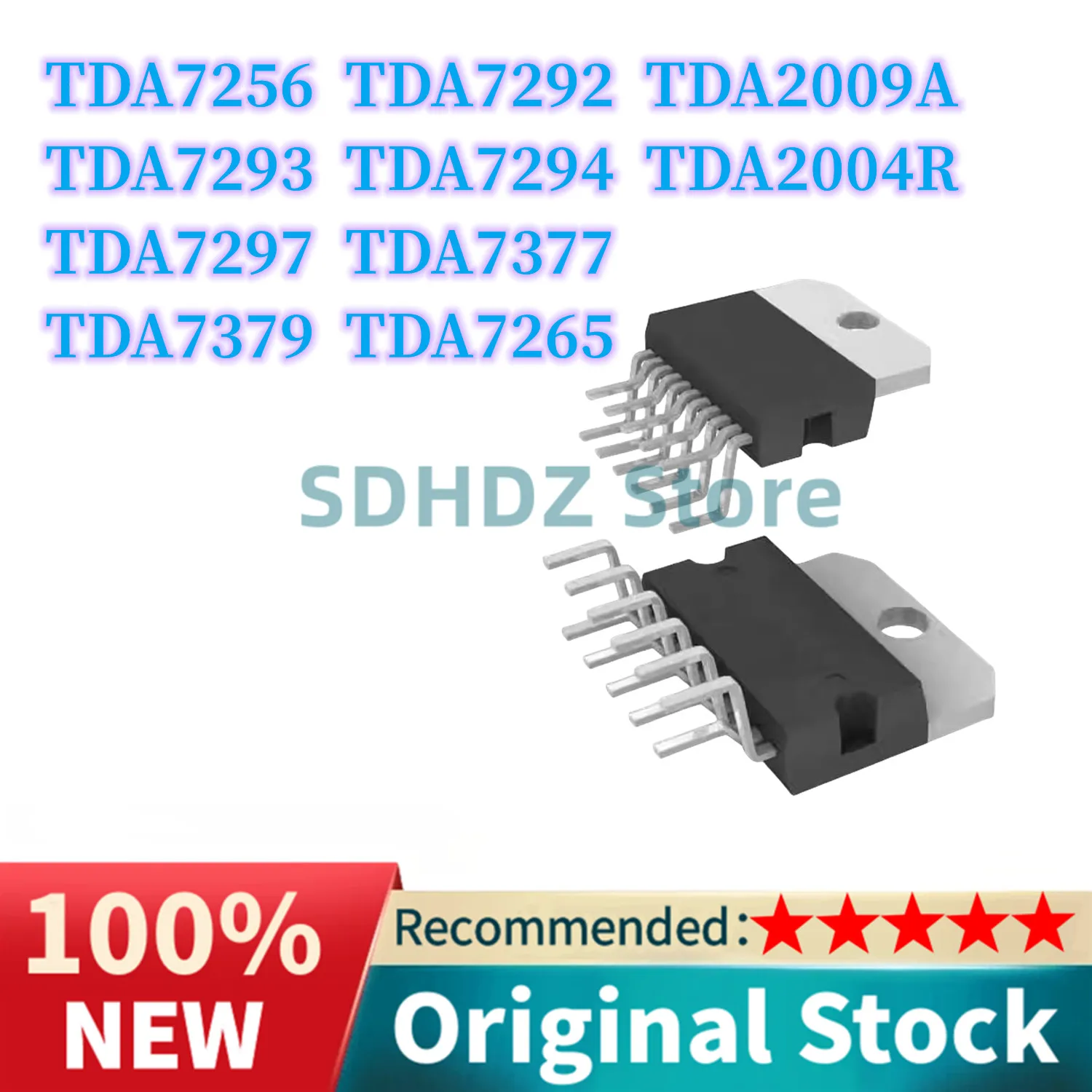 (5 Pezzi) 100% Nuovo Tda7256 Tda7292 Tda7293 Tda7294 Tda7297 Tda7377 Tda7379 Tda7265 Tda2004R Tda2009A Chipset