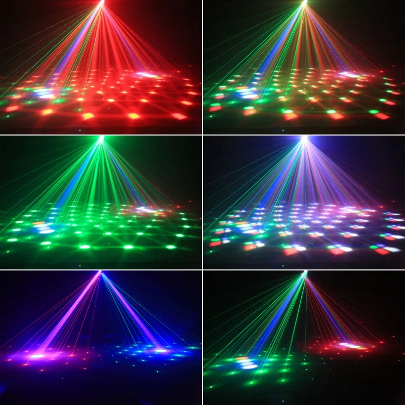 LED 60W Two-armed Stage Light RGBW 4IN1 Full Color Beam Rotating Moving Head Lig