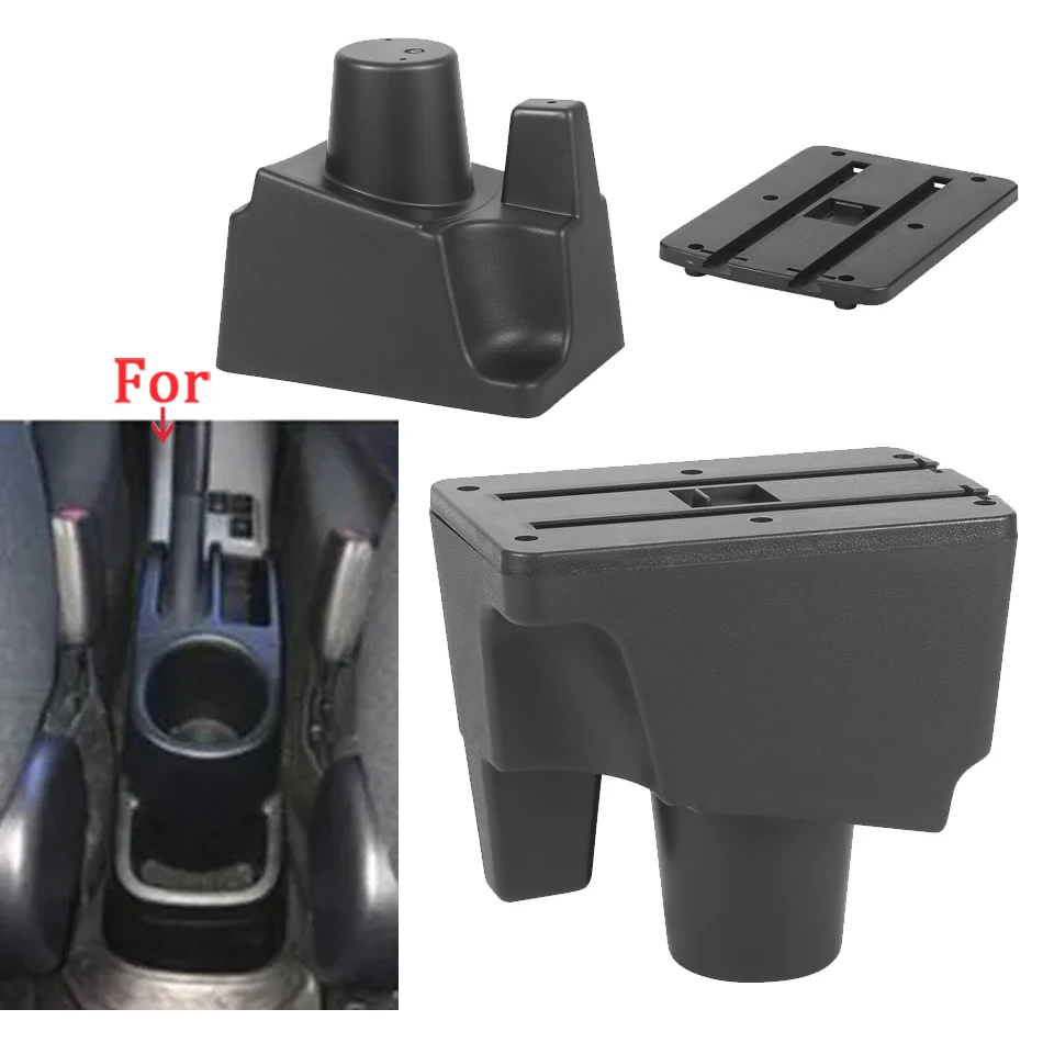 Auto Accessoires Voor Toyota IQ Auto Armsteun Doos Auto Armsteun Interieur Onderdelen Center Opbergdoos Met USB QAQMHVCVB(D3 white line 7USB