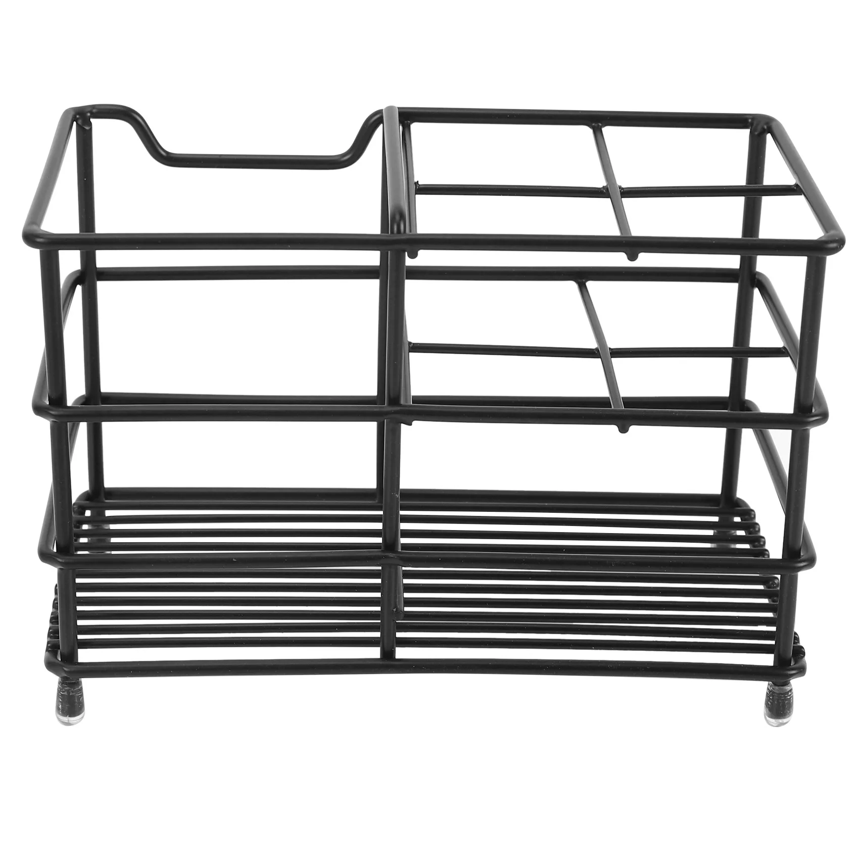 

Toothbrush Holder,Small Stainless Steel Toothpaste Holder Bathroom Accessories Organizer with Five-Compartment,Black