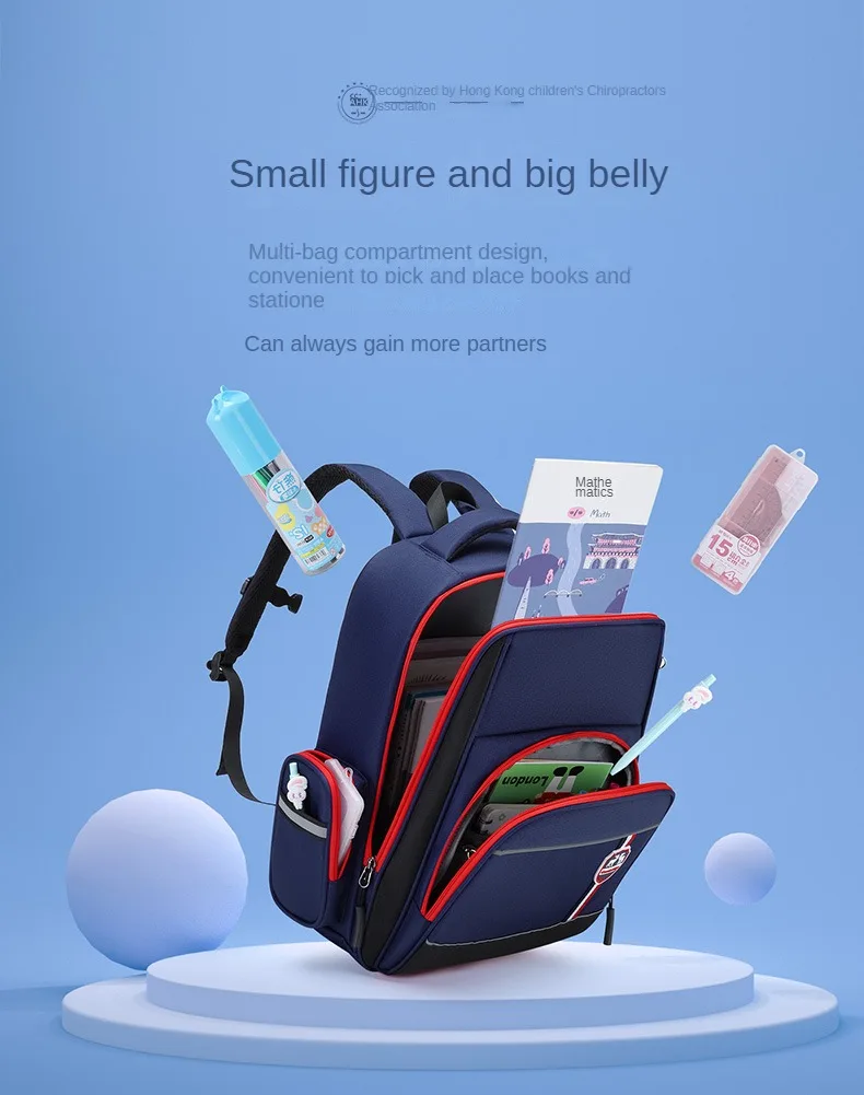 VNINE backpack for male and female elementary school students in grades 1-6, children with reduced burden backpack