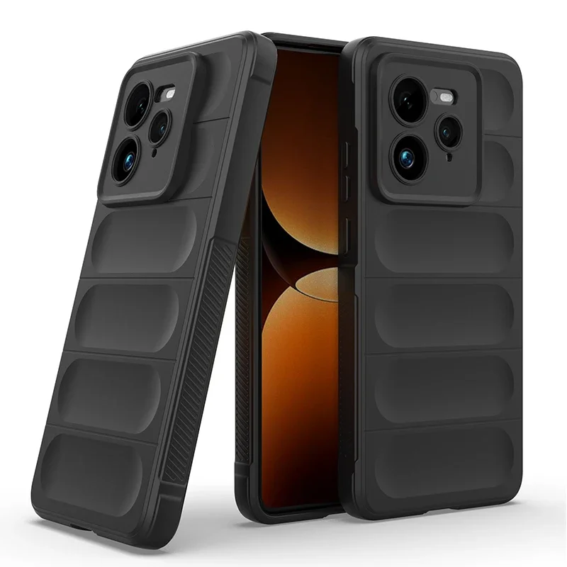 Soft Armor Liquid Silicone AirBag Protective Phone Case Cover