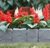 Insert Plastic Garden Edging Stone Border Garden Lawn Border, Simulation stone fence 3