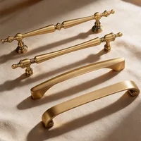 Poignées de meuble antiques, poignées de porte de placard et de garde-robe, boutons et poignées de rangement pour cuisine et meubles, style français 2