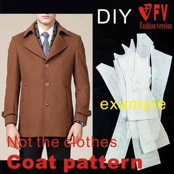 Men’s Wool Trench Coat Pattern 1