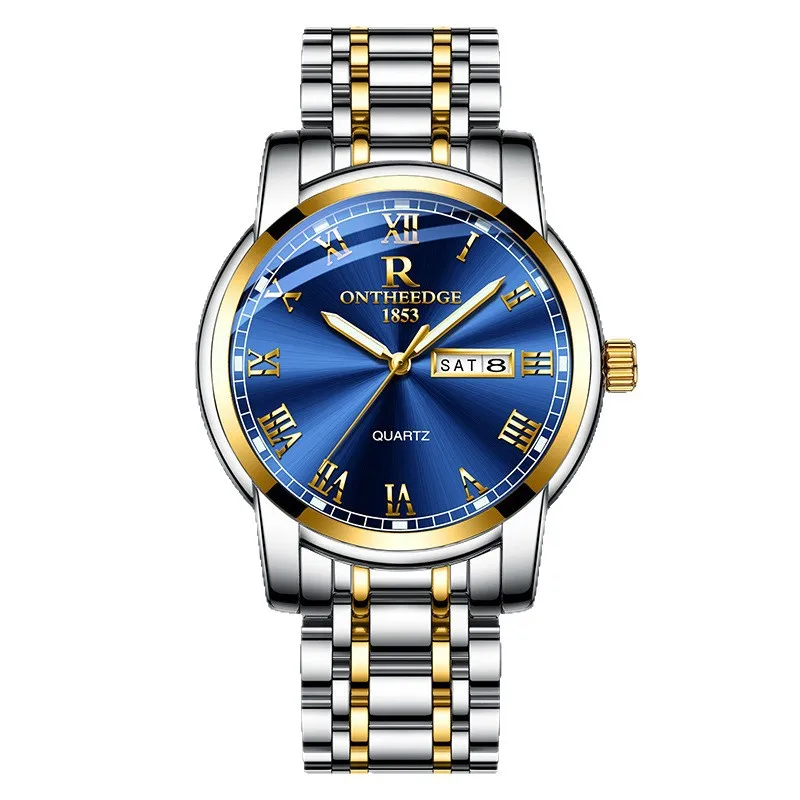 RuiZhiYuan Swiss Fashion Watch - Waterproof Luminous Men's Alloy Quartz Watch, High-Value Business Dress Watch
