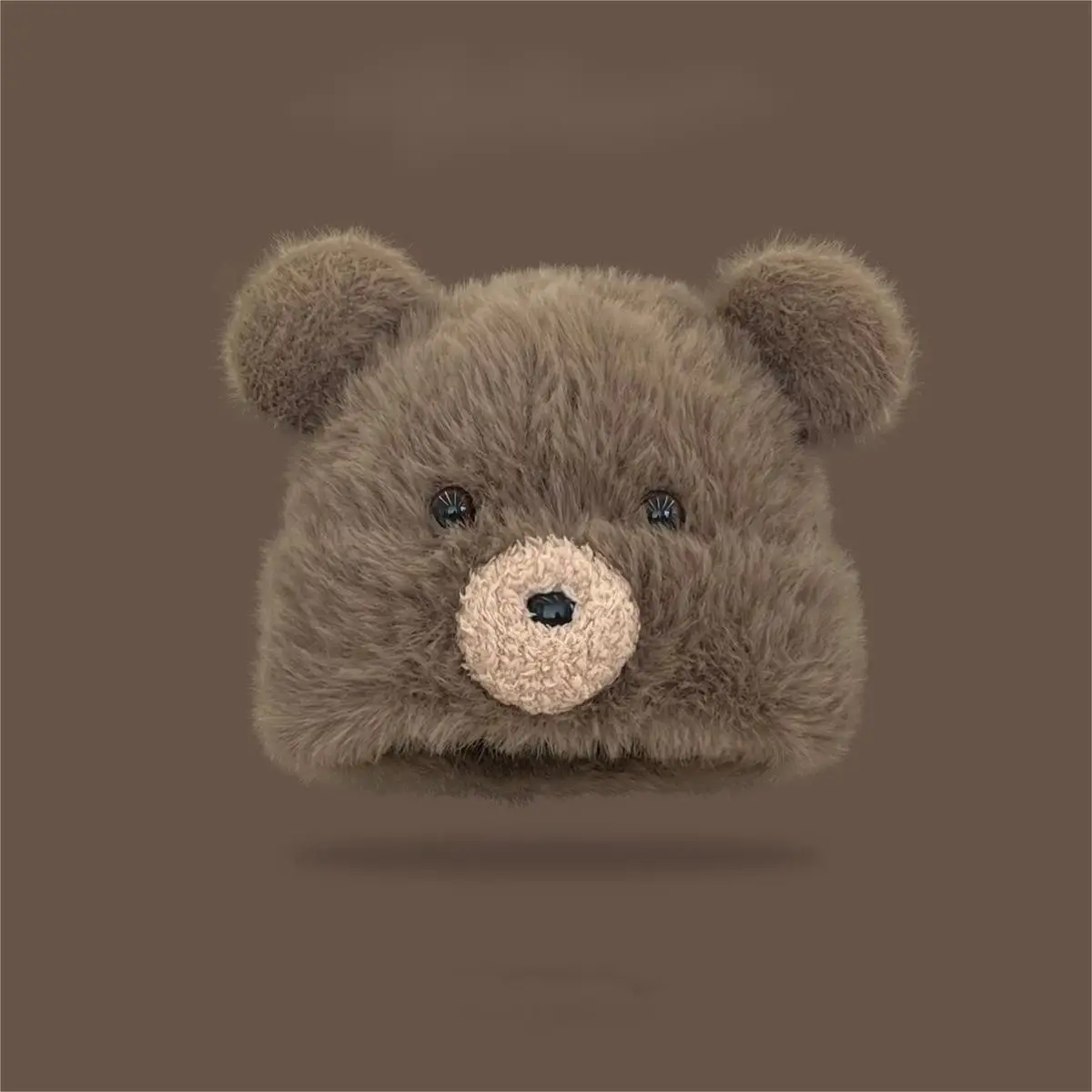 Pullover Hat Cute Cartoon Bear Ears Plush Female Autumn Winter Warm Ear Knitted Hat Cold Hat Tide 3