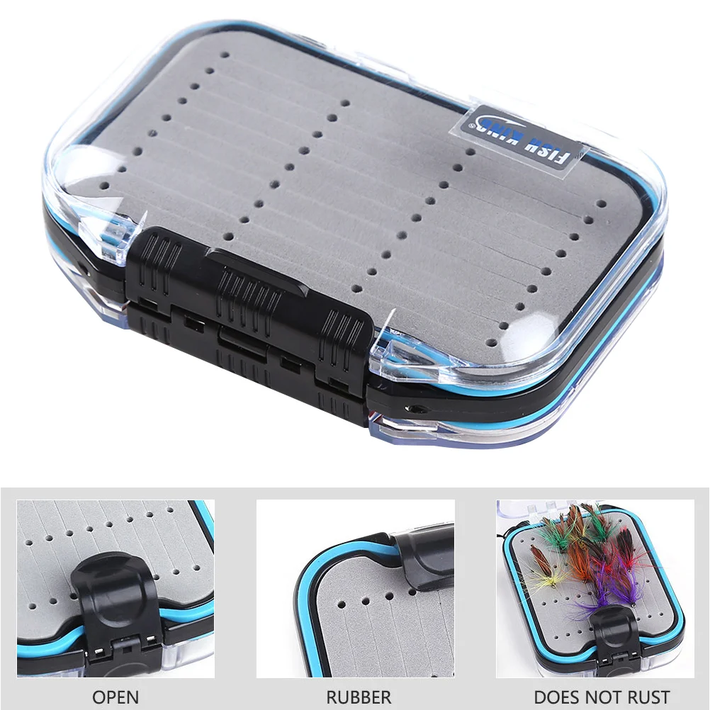 

Waterproof Fishing Tackle Box Portable Fishing Lure Hook Baits Storage Box Bait Organizer Case for Outdoor Outside