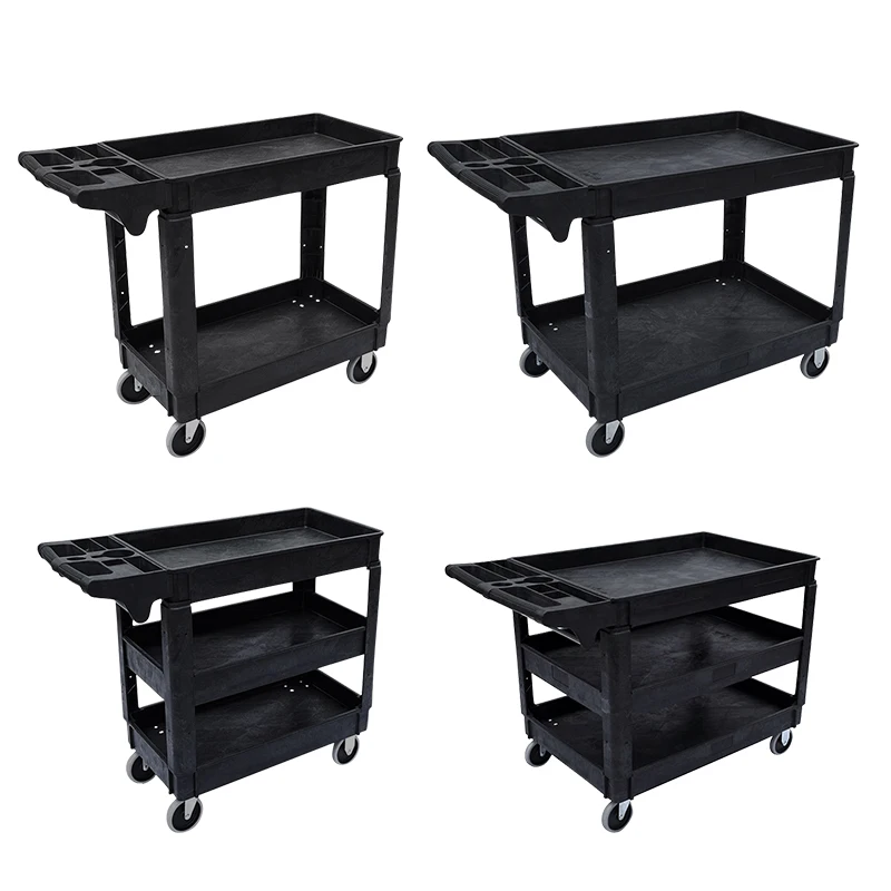 

Heavy Duty Large Tooling Service Trolley Bathroom Storage Cart Rack with Wheels Vegetable Basket Storage Industrial Storage Cart