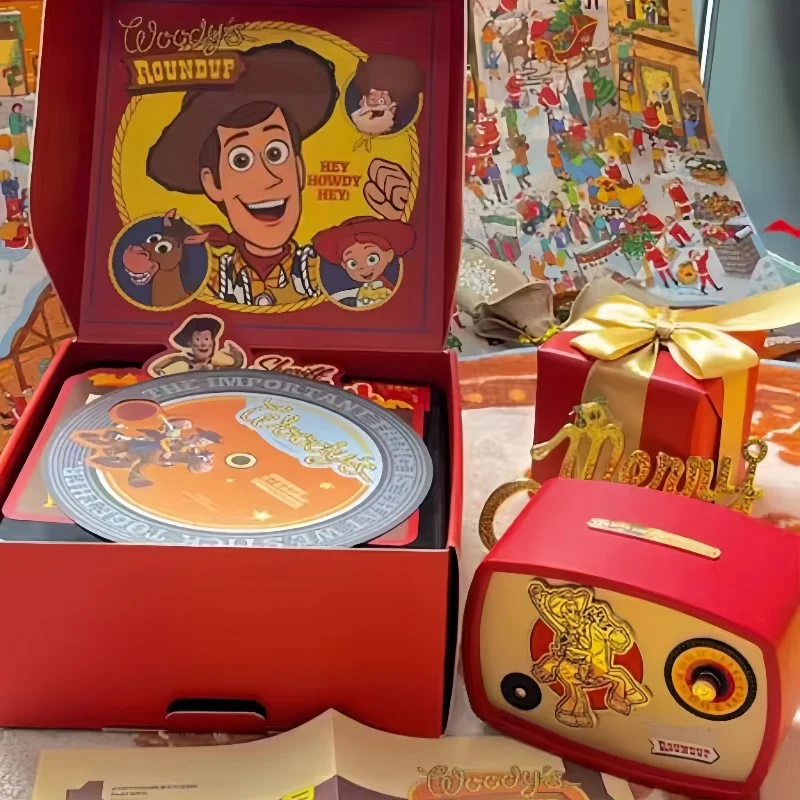 New Disney Anime Toy Story 4 Woody Retro Bluetooth Speaker Cute Cartoon Wireless Portable Cute Speaker Regalo Di Compleanno Creativo