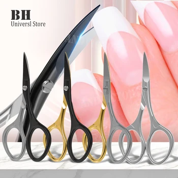 1 pz forbici per unghie con lama curva affilata forbici per unghie dei piedi strumenti per manicure pedicure taglierina per unghie in acciaio inossidabile 1