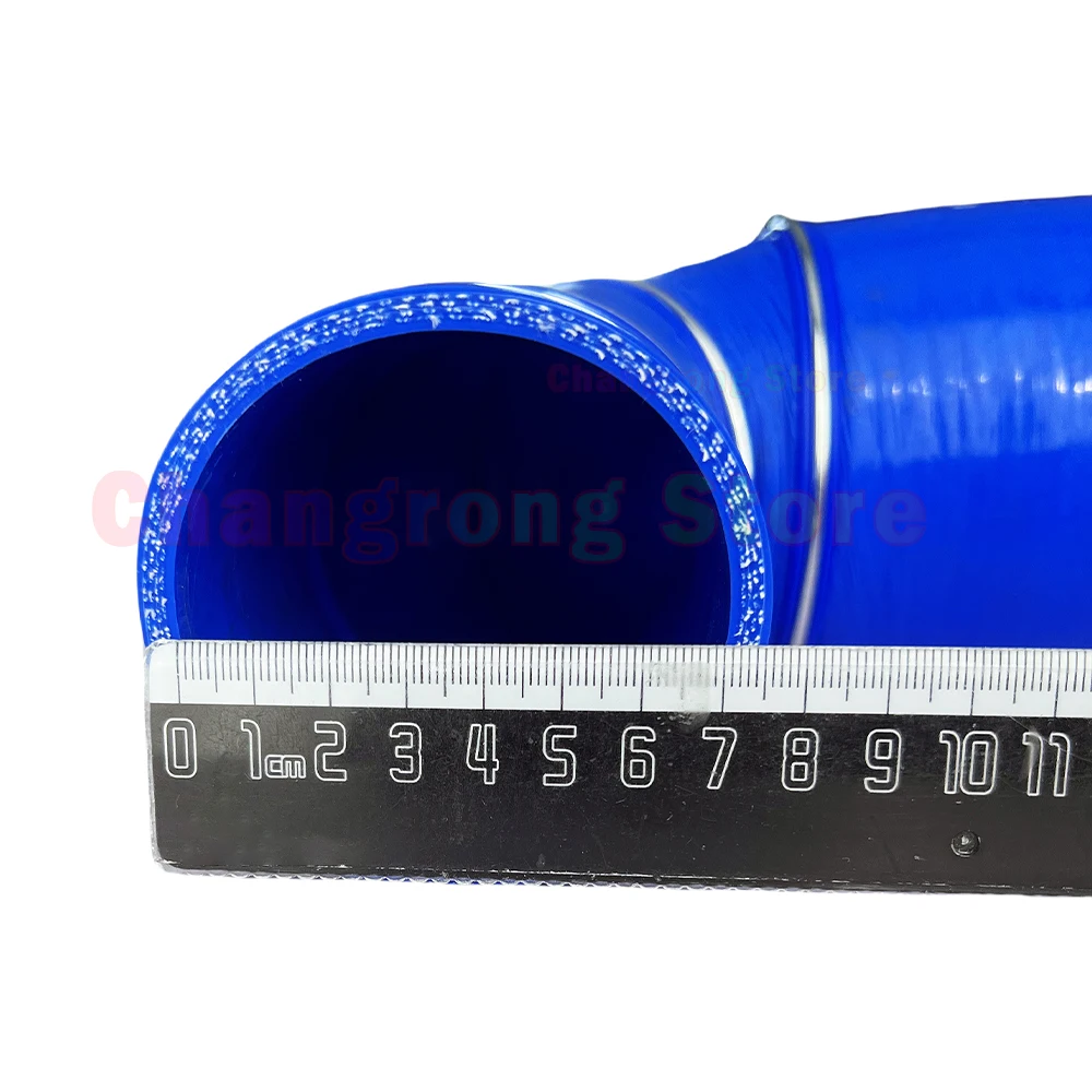 Tubo Silicone RINFORZATO 90° Riduttore 19mm-13mm Blu: Resistente Al Calore Per Turbo E Refrigerante