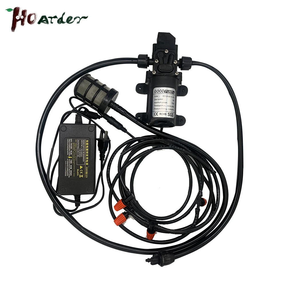 Diy Drip Irrigation System 12v 70w Water Spray Electric Diaphragm Pump