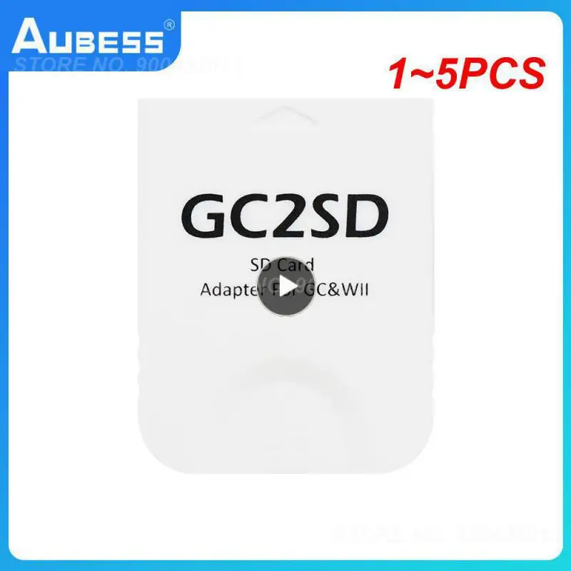 1 ~ 5 Pezzi Per Giochi Gc2Sd Sd Adattatore Per Scheda Di Memoria Per Console Gamecube E Wii Accessori Per Giochi Lettore Di Schede