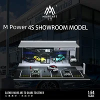 TimeMicro&MoreArt 1:64 M Power theme assembled version of the car showroom lighting scene 1