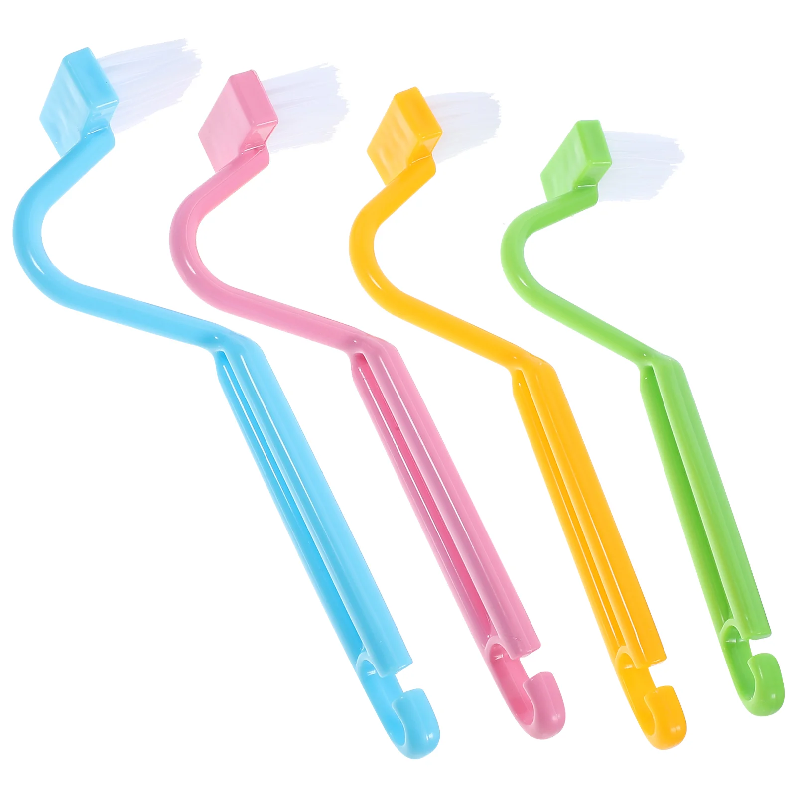 

4 Pcs Toilet Brush Bathroom Scrubber Clean Rim Cleaning Nylon Bowl for under Child
