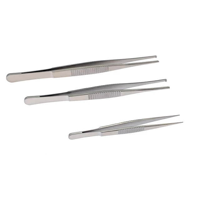 1pcs Stainless Steel Ophthalmic Forceps Tweezers Eyelash Forceps Round Tip  Tweezers Ophthalmic Instrument - AliExpress