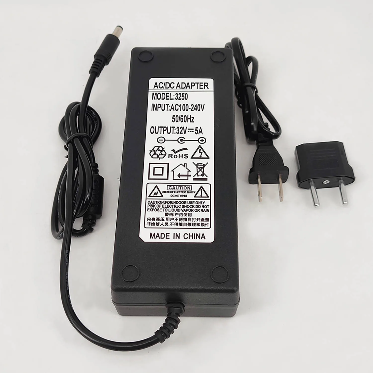 110V 220V 100-240V AC To DC 32V 5A  Power Adapter Supply Charger Adapter 5.5mm X 2.5mm Plug US EU AU Plug 32V/5A Power Supply 5