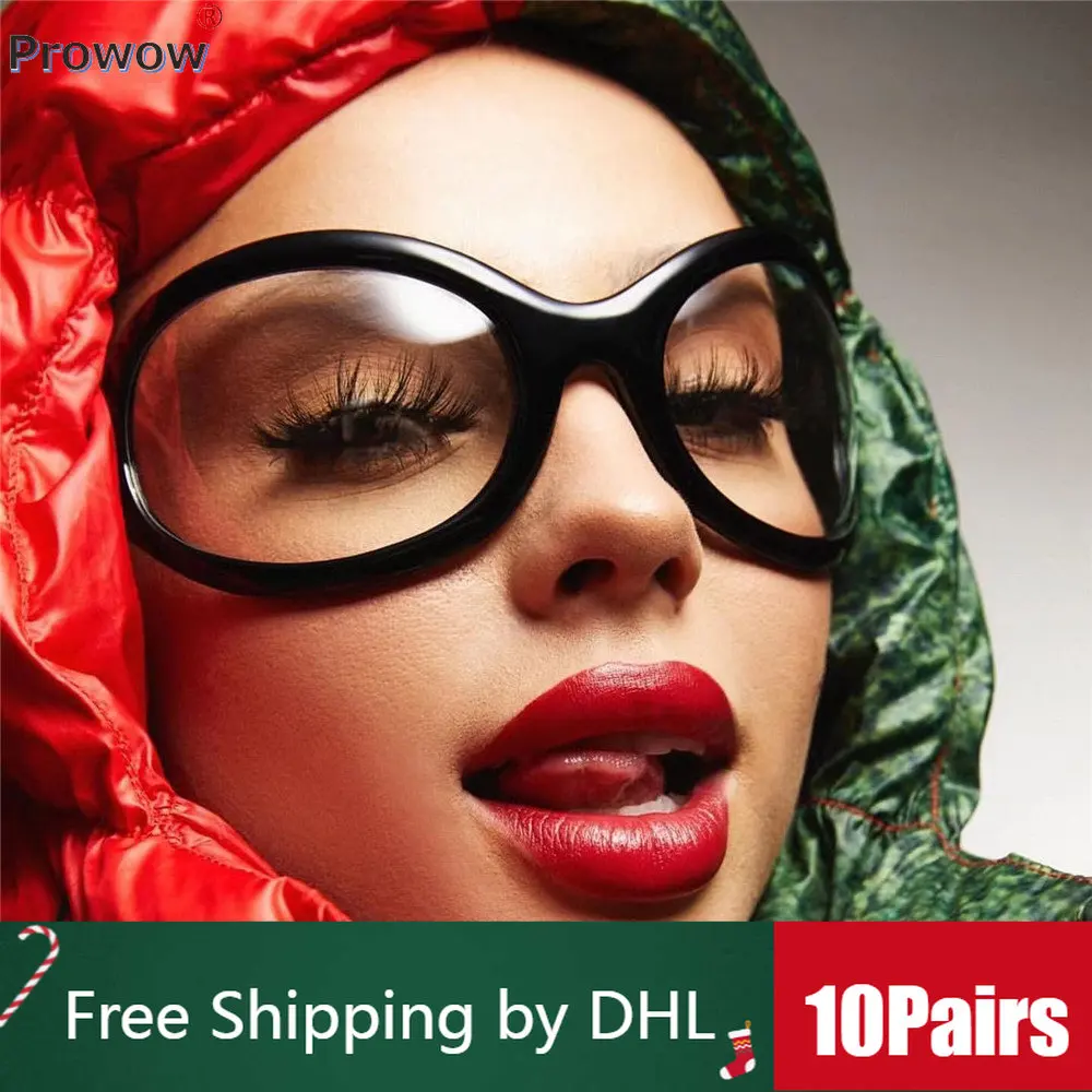 

10 Pairs Bulk Unisex Vintage Sunglasses Large Frame Curved Eyeglass 2023 Y2K Trend Outdoor Eyewear Hottie Glasses Wholesale 9467