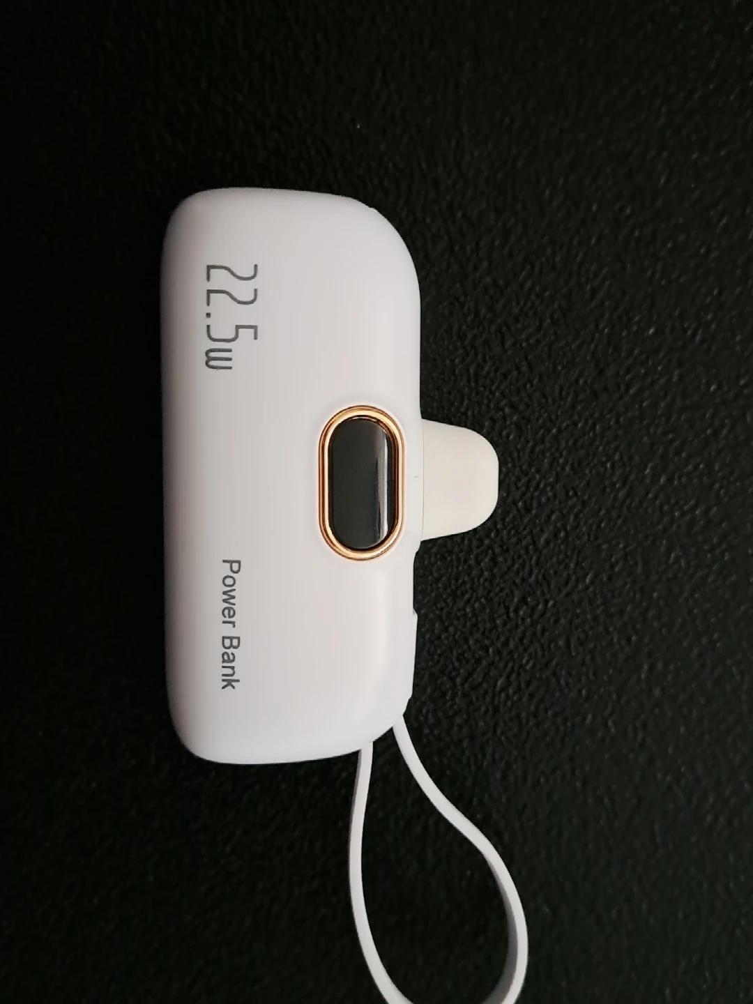 3000mAh Mini Capsule Power Bank with Lightning & Type C Plugs
