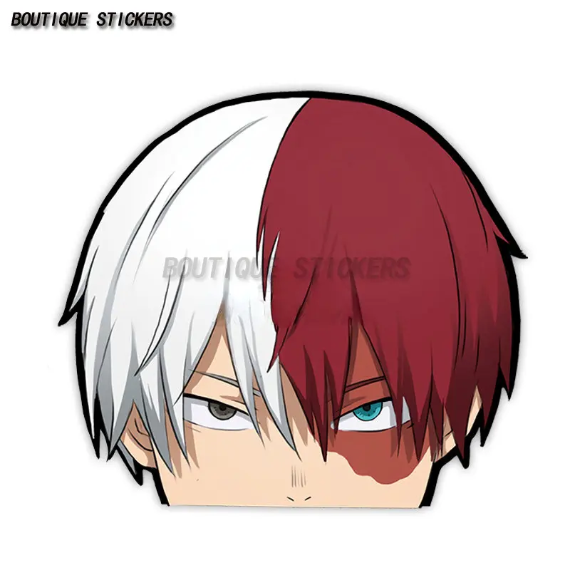 

Shoto Todoroki Peeker Sticker My Hero Academia Motorcycle Car Laptop Case Sticker Waterproof PVC Decal