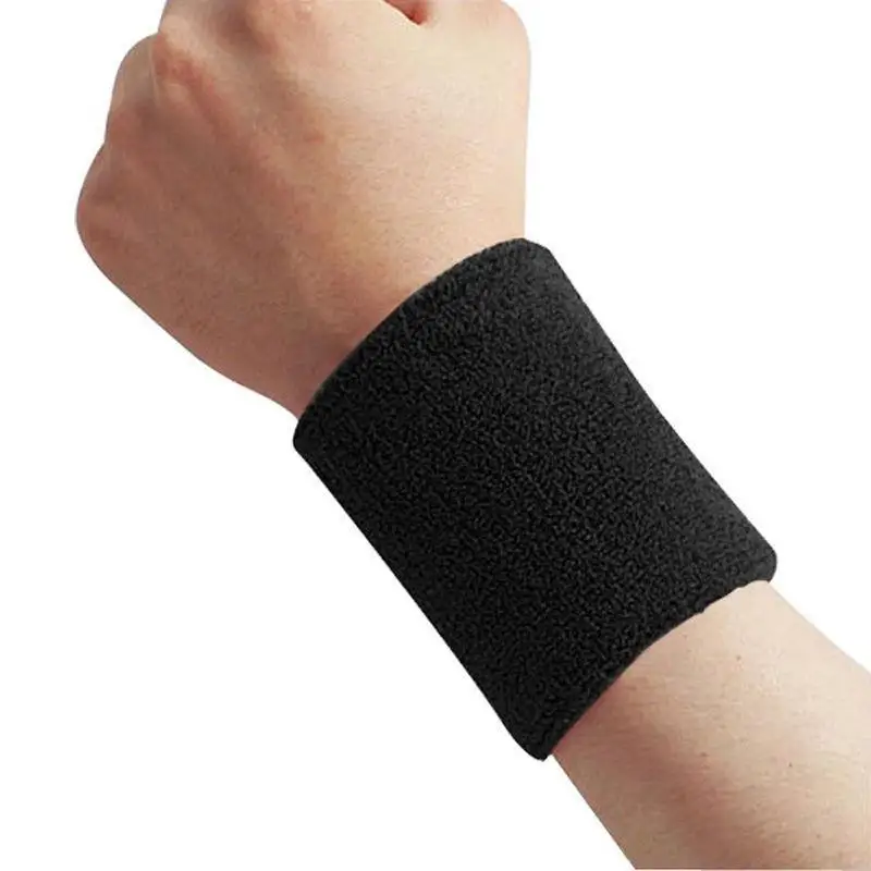 Cotton Sweatband Wristband for Tennis Basketball Running Gym