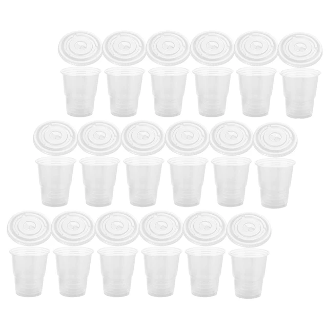 50Pcs Disposable Water Cups Cups Portable Juice Cups Transparent