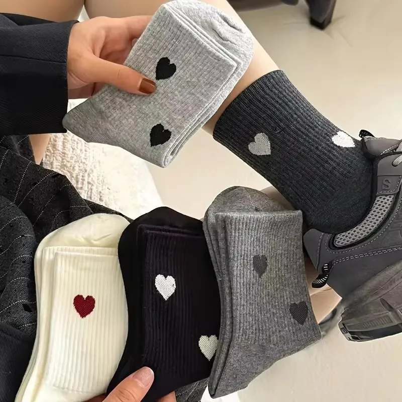 2 Pairs of Stylish Women's High Top Socks - Comfortable, Fashionable, and Breathable
