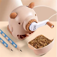 Pencil Sharpener Creative Capybara Kawaii Stationery Office School Supplies Korean Stationery 80*80*100mm 6