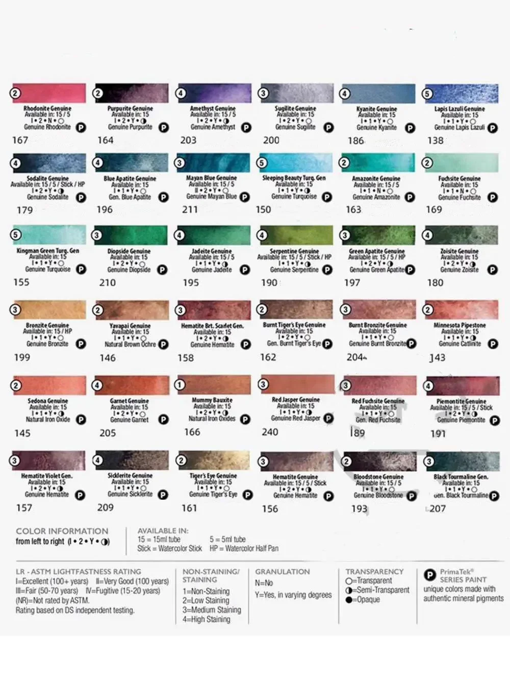 DS Mineral/Layered Watercolor Paint Set 1ml/2ml Handmand Sample Original Daniel Smith Water Color Painting Art Suppliers watercolor painting set watercolor paint watercolor pigment