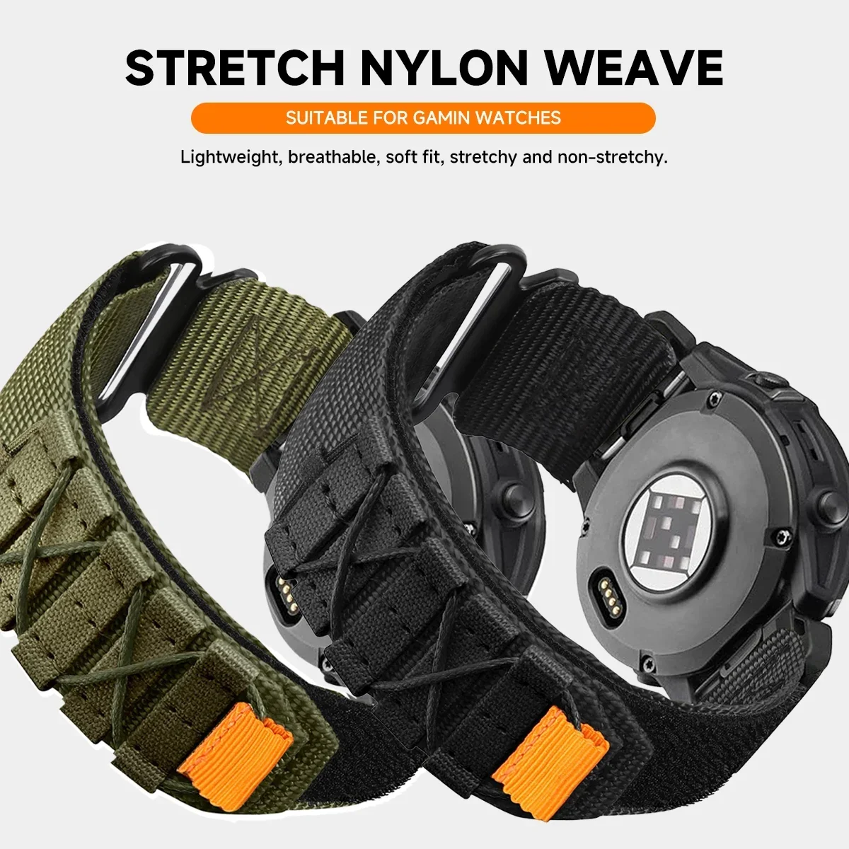 Premium Nylon Quick Fit Watchband – Durable Sport Bracelet, 22/26mm