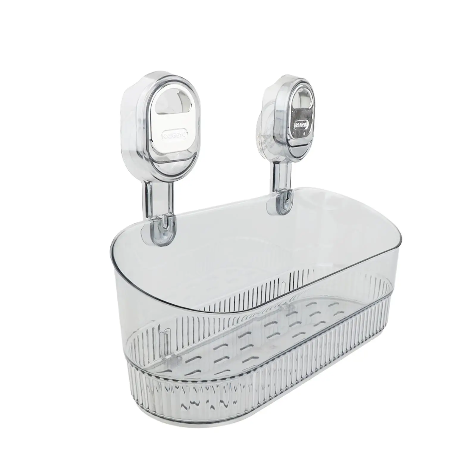 Suction Cup Shower Shelf Wall Mounted Modern No Drilling Need Storage Rack for Laundry Room Apartment Kitchen Toilet Dorm