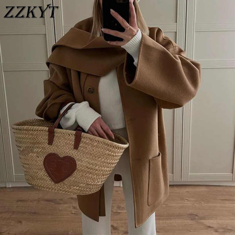 

2023 Hotsale Women's Coats Autumn and Spring Single-breasted Jacket Coat Solid Streetwear Female Outerwear Clothes Blouson Femme