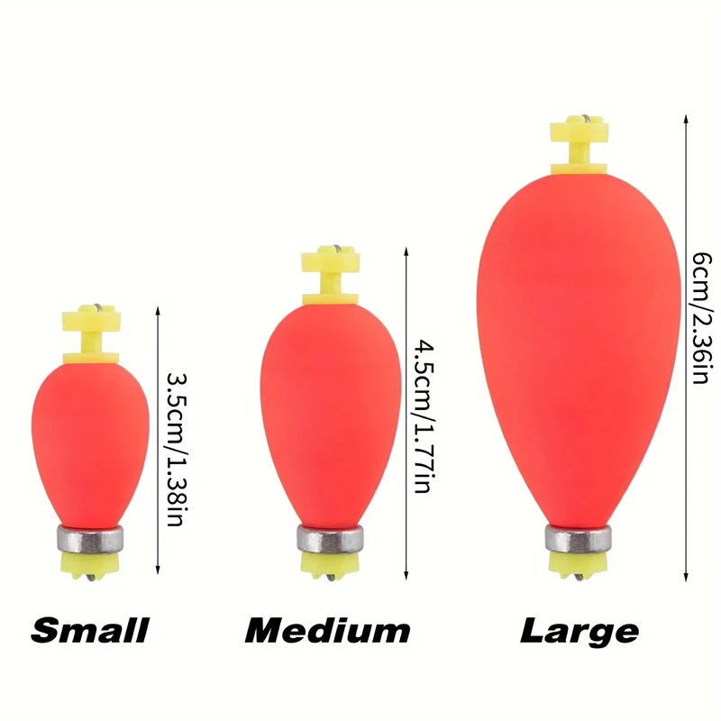 Float With Counterweight 12pcs High sensitivity bullet type float EVA foam with counterweight ...