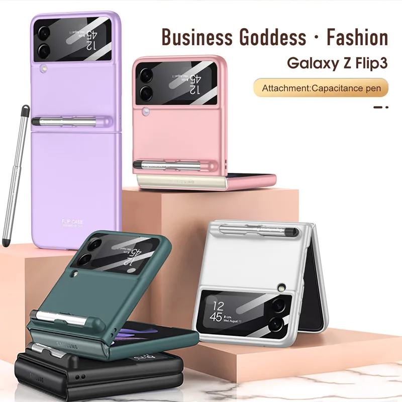 

Чехол для телефона GKK Samsung Z Flip3, тонкий складной чехол для телефона, со встроенной защитой от падения