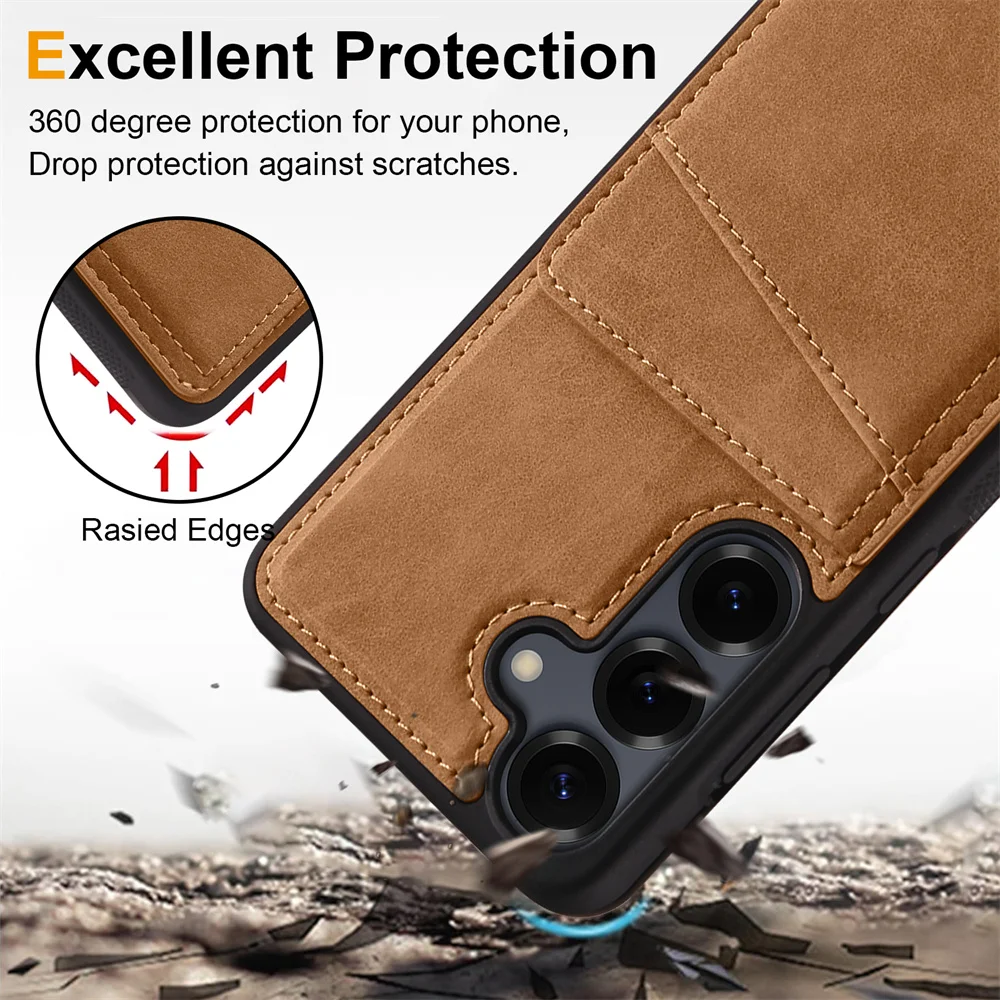 Luxury Card Holder Phone Case Cover, Enhanced Protection and Style