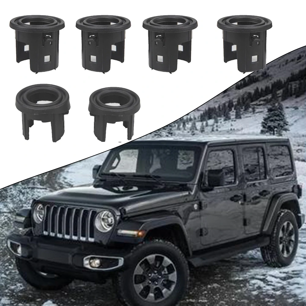 

6 шт., кронштейн для JEEP Wrangler JL 2018 + передний бампер автомобиля