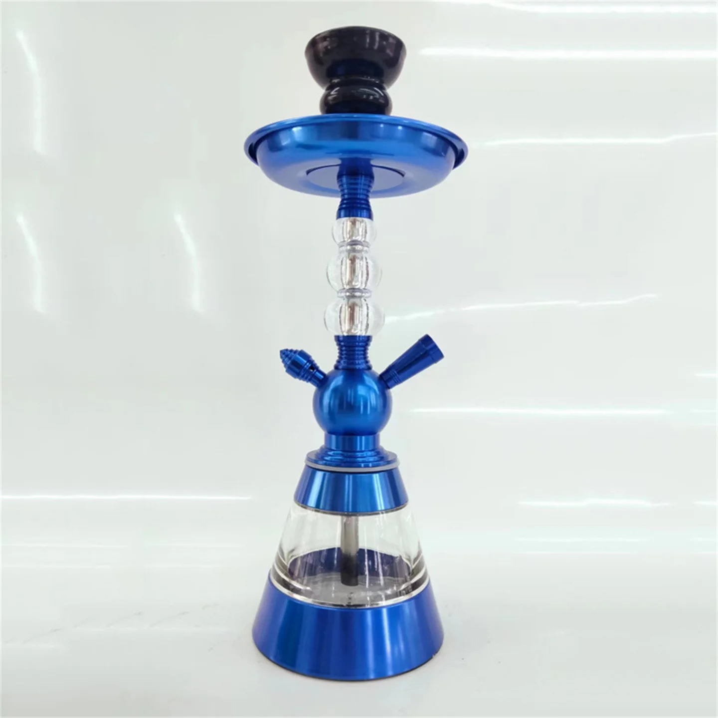 Arabic Hookah Complete Set Shisha Pipes-1 Hose Ports Acrylic Base