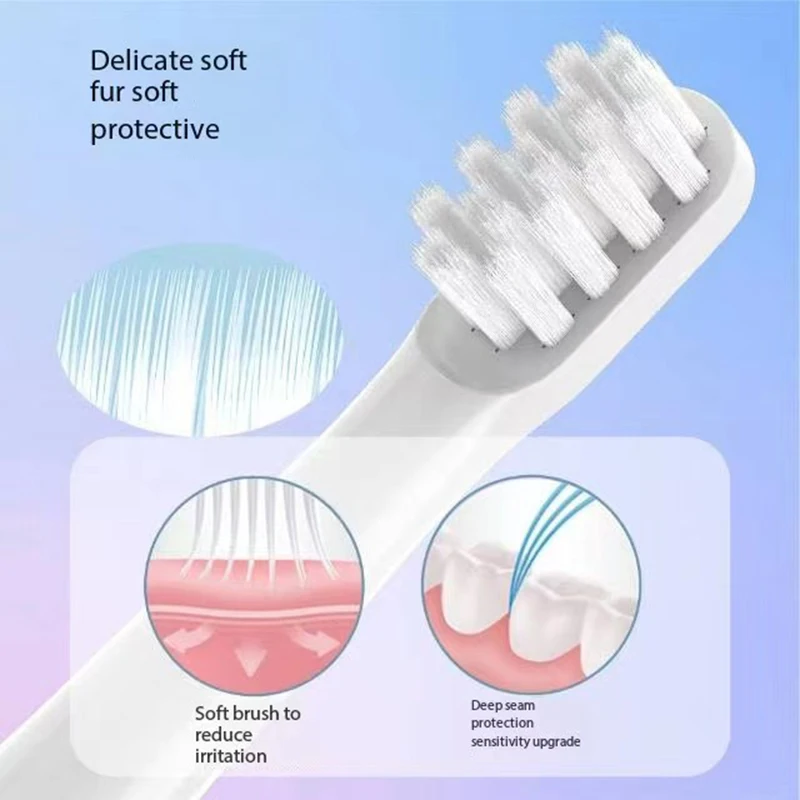 SOOCAS EX3 Replacement Toothbrush Heads For SO WHITE EX3 Electric Toothbrush DuPont Soft Bristles T100 Replace Brush Head Nozzle 2