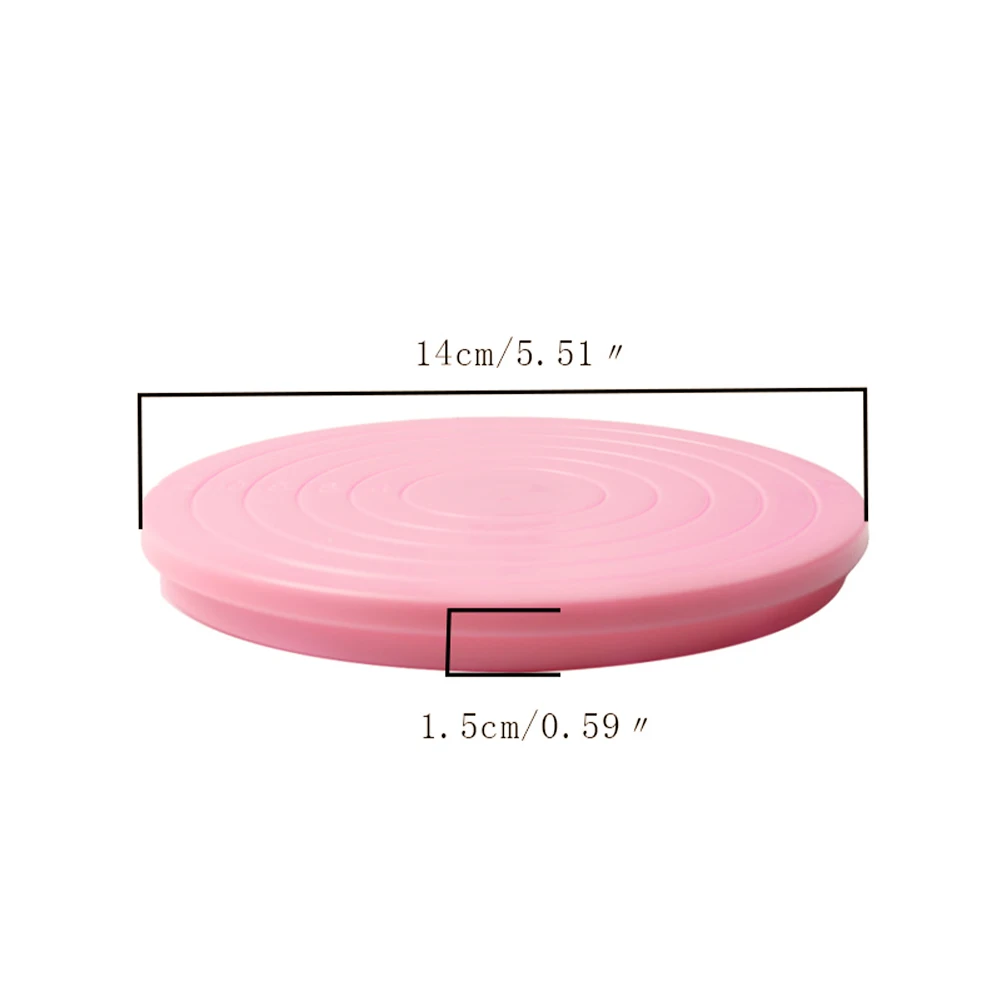 Christmas DIY Cake Rotary Table Mini Plastic Fondant Cake Turntable Revolving Platform Round Cookie Stand Rotating Kitchen Tools cake turntable baking supplies cake tools