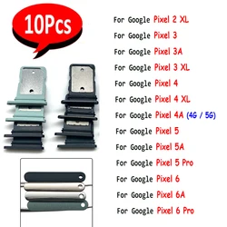 10 - Pack SIM Card Holder Tray Adapter Socket Replacement (Pixel 6 Mix Color)