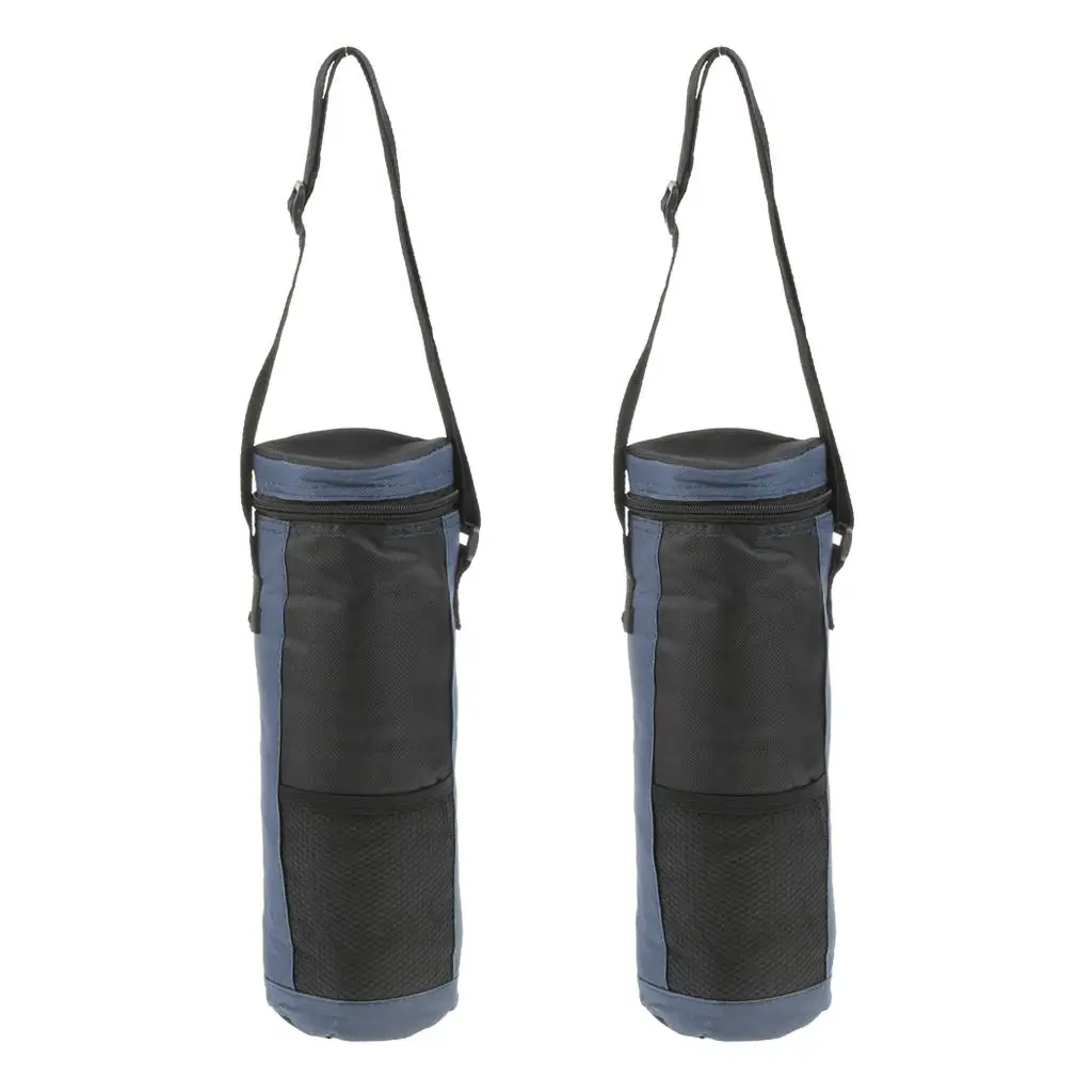 2 Insulated Bottle Drink Carrier Tote Bag Cooler W/Strap 2L