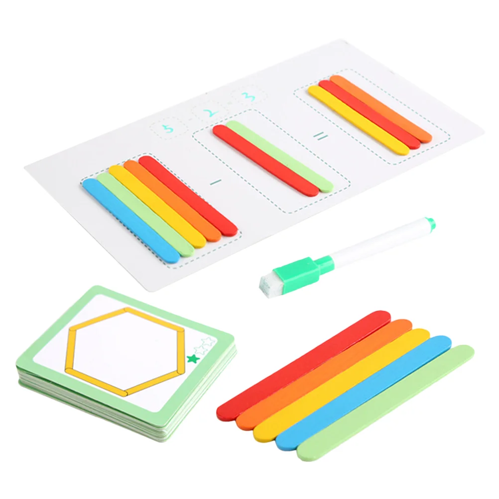 

Puzzle Building Math Enlightenment Toy Kid Toys Arithmetic Teaching Aid Early Education Children Counting Sticks Pearlescent