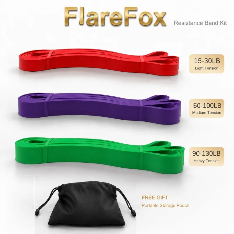 Resistance Bands for Home Yoga and Gym Workouts - Elastic Exercise and Bodybuilding Accessory