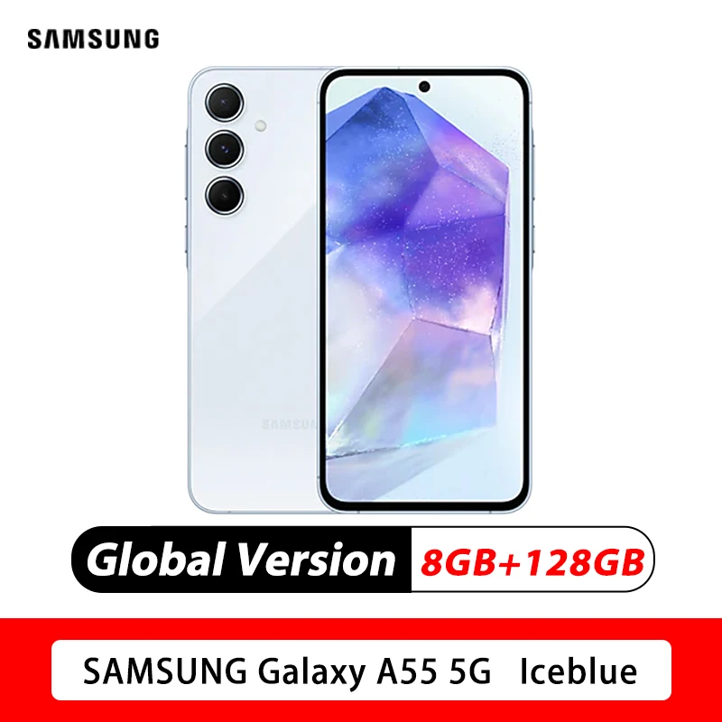 Global Version Samsung Galaxy A55 5G Smartphone Exynos 1380 Octa